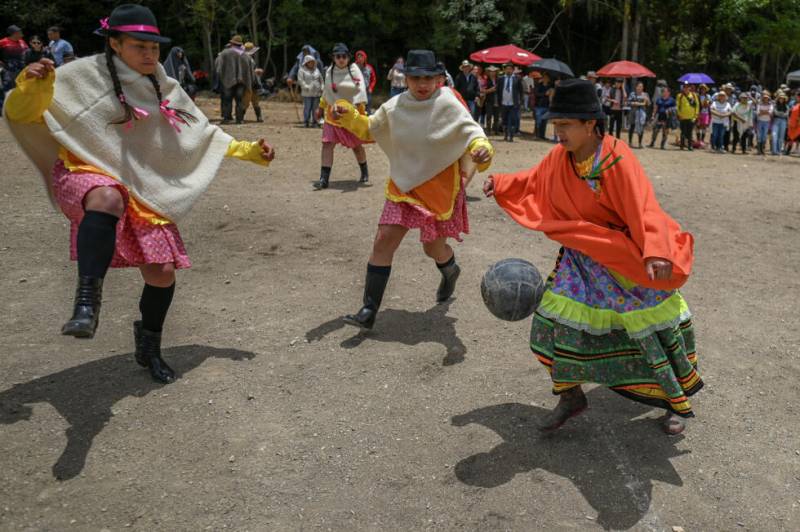 Putting the boot in: Colombian women farmers embrace football