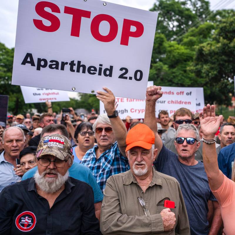 South Africa calls US welcome for white Afrikaners 'apartheid 2.0'