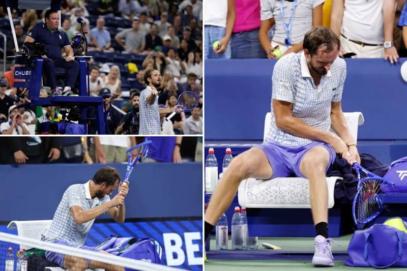 Medvedev fined $42,500 over US Open meltdown