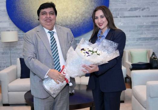 US envoy Baker calls on Minister Kheal Das