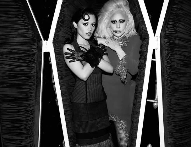 Jenna Ortega, Lady Gaga unleash the ‘Wednesday’ aura for Graveyard Gala