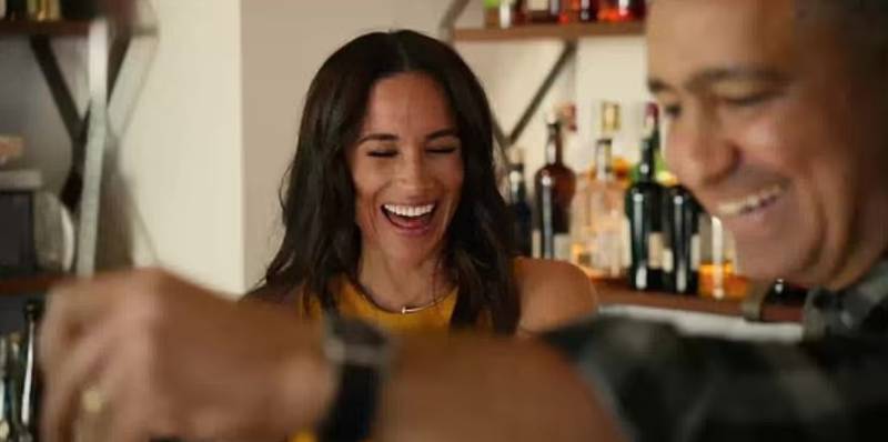 Meghan Markle laughs off awkward Netflix dig, clarifies Sussex surname use