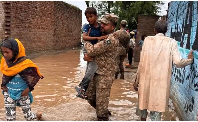 Army steps up relief operations in Punjab flood-hit areas