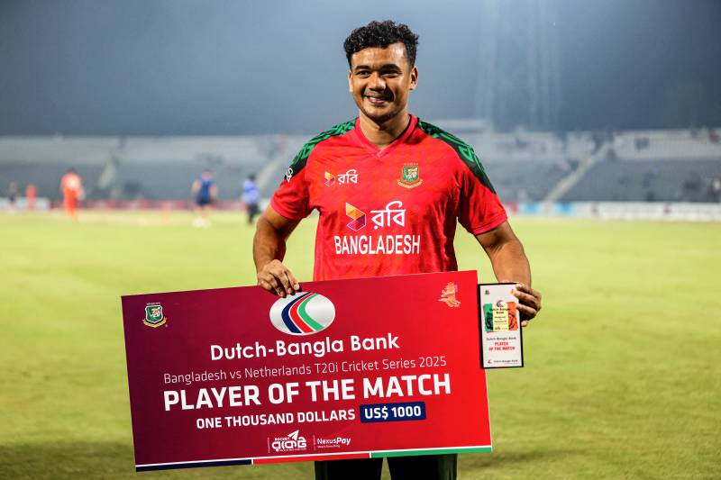 Taskin helps Bangladesh thrash Netherlands in T20 opener