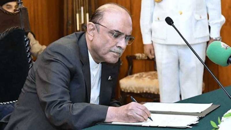 New anti-terrorism law imposed as President Zardari signs bill
