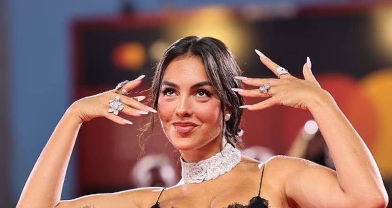 Ronaldo’s fiancée Georgina shows off $3m engagement ring at Venice film festival