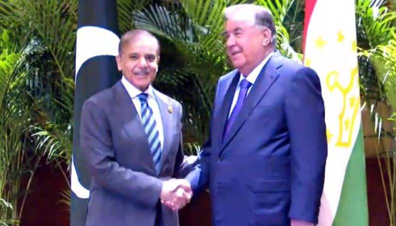 PM Shehbaz, Tajik President hold talks in Beijing