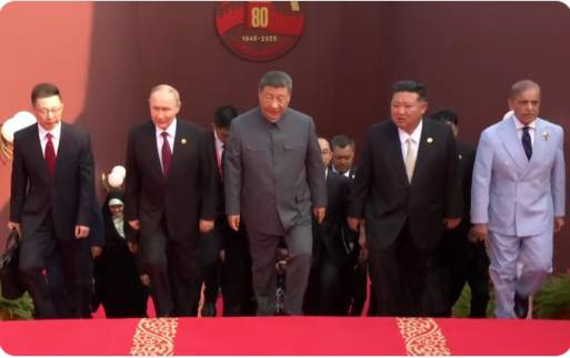 China 'unstoppable', declares President Xi with Putin, Kim at his side