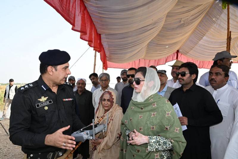 First Lady Aseefa Bhutto Zardari reviews flood preparedness at SM Dam