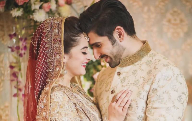 Aimen Khan celebrates Nikkah anniversary with fans