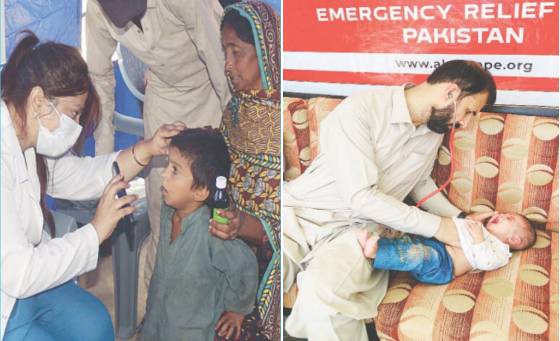 Infectious diseases affecting infants in flood-relief camps in Multan