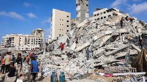 Israel hits another Gaza City high-rise as troops push offensive