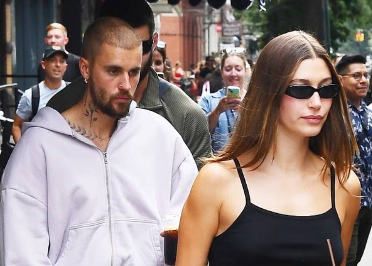 Justin Bieber caught following Hailey in NYC before posting rare snap of son Jack