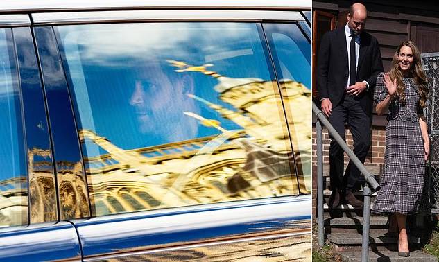 Prince Harry pays respects at grandmother's grave