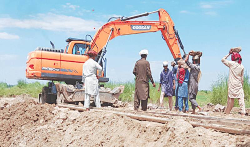 Train operations suspended on five sections due to floods
