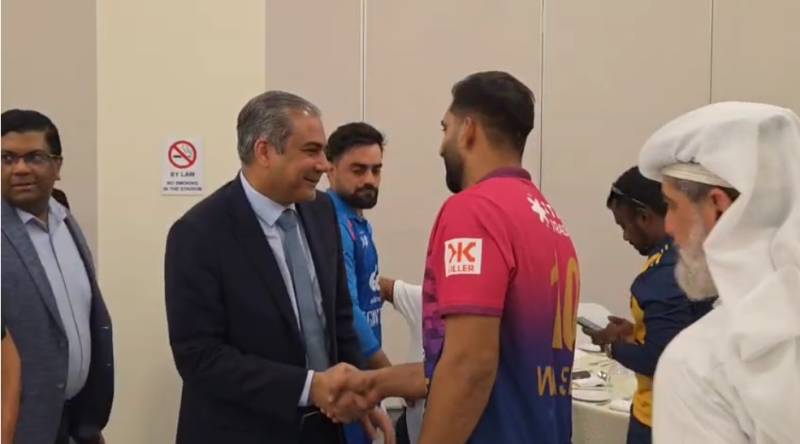 Mohsin Naqvi welcomes Asia Cup 2025 captains at Dubai International Stadium