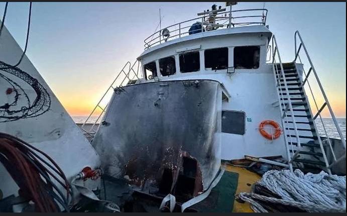Israeli drone strike hits Gaza aid flotilla