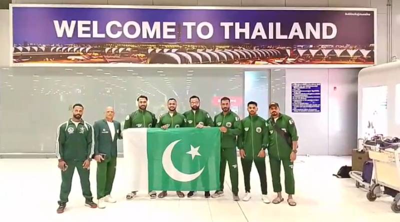 Pakistan bodybuilding squad lands in Thailand for Mr and Ms Universe Championship