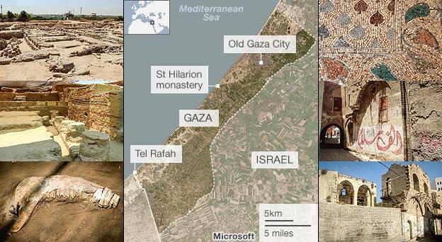Gaza antiquities rescued ahead of Israeli strike