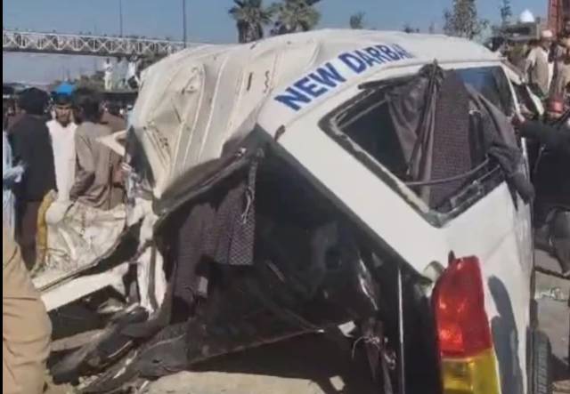 Three die as truck falls on car in Sakhi Sarwar