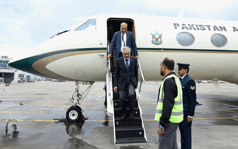 Ishaq Dar lands in Doha ahead of emergency Arab-Islamic summit