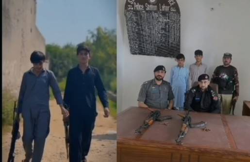 Swabi Police arrest two youths for promoting gun culture on TikTok