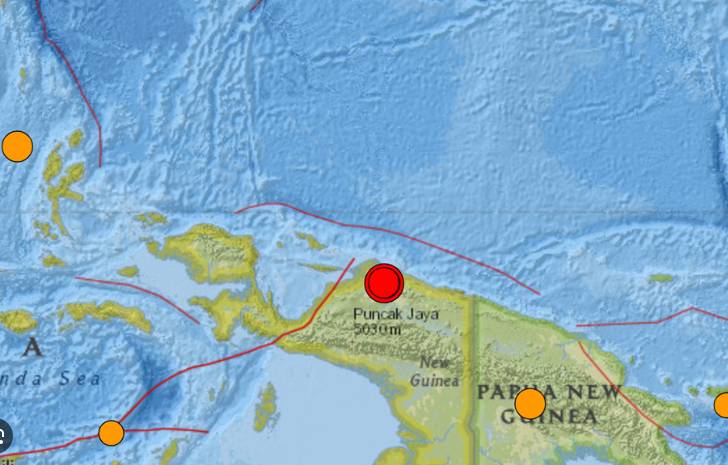 6.1-magnitude quake hits Indonesia's Central Papua