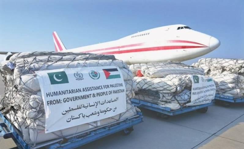 23rd relief flight to Gaza departs from with 100 tons of aid