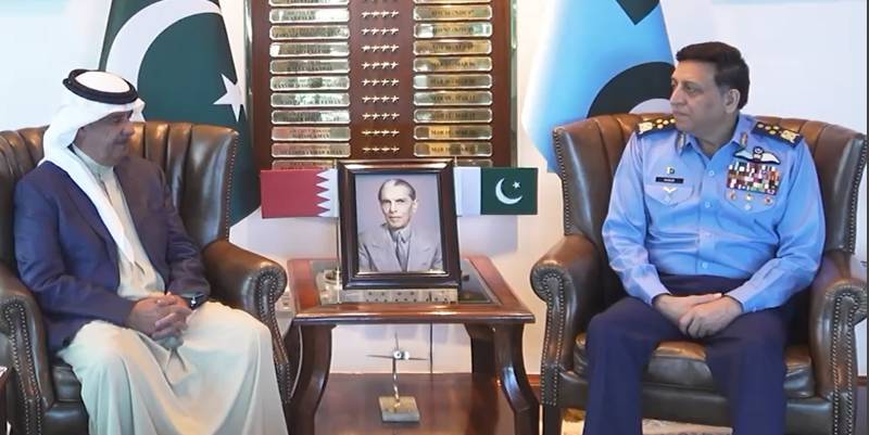 Bahrain National Guard Commander calls on Air Chief Zaheer Baber Sidhu, discusses defence cooperation: ISPR 