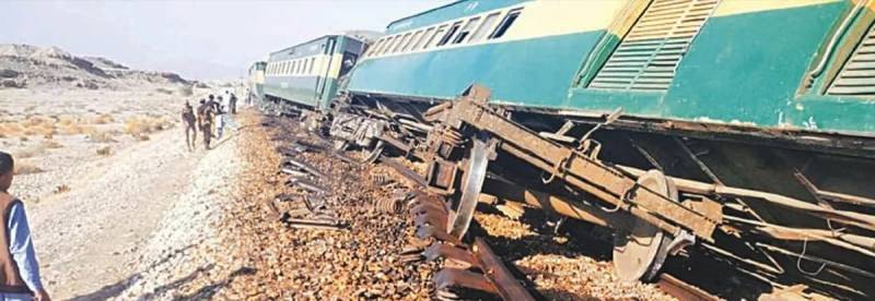Jaffar Express derailed as track blown up