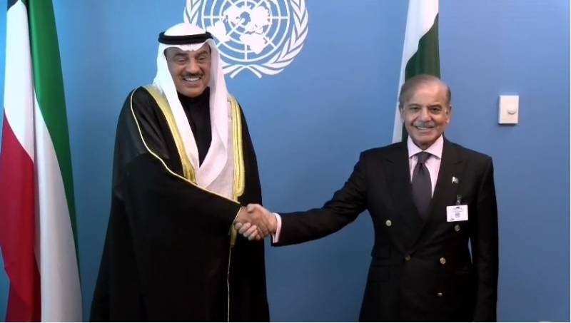 PM Shehbaz meets Kuwaiti crown prince on UNGA sidelines