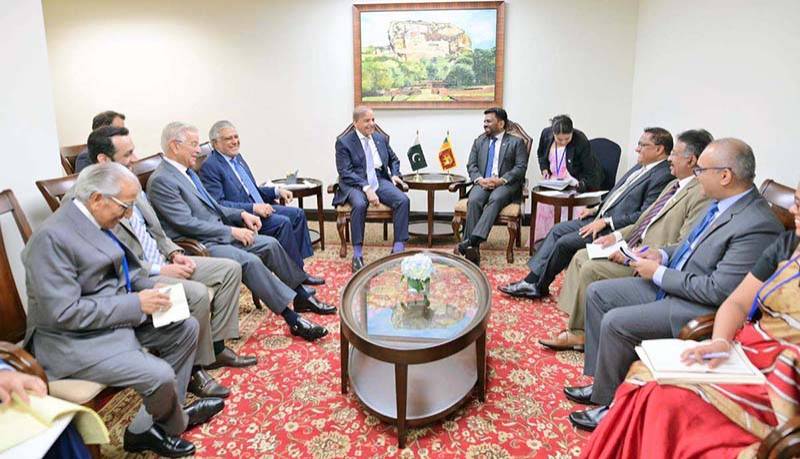 PM Shehbaz meets President of Sri Lanka on sidelines of 80th session of UNGA