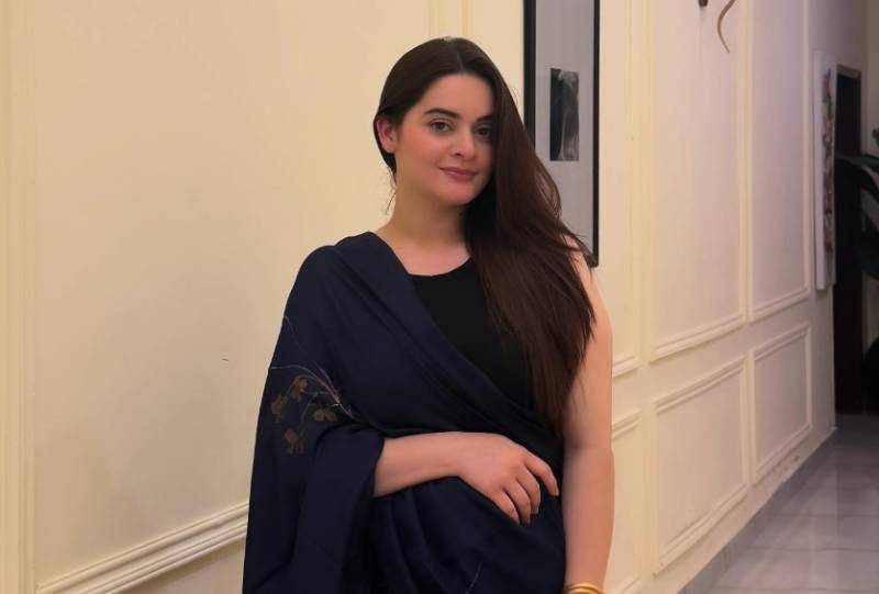 Minal Khan exuded elegance as she posed in a bright pink Saari.
