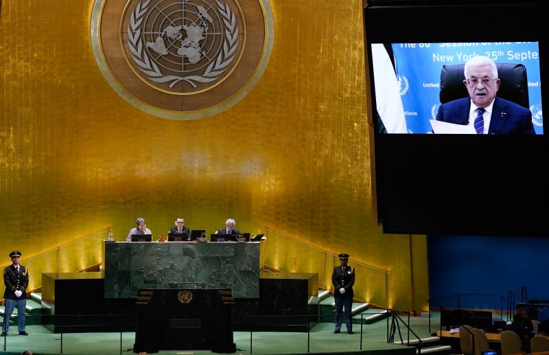 Palestinian leader tells UN no role for Hamas in state
