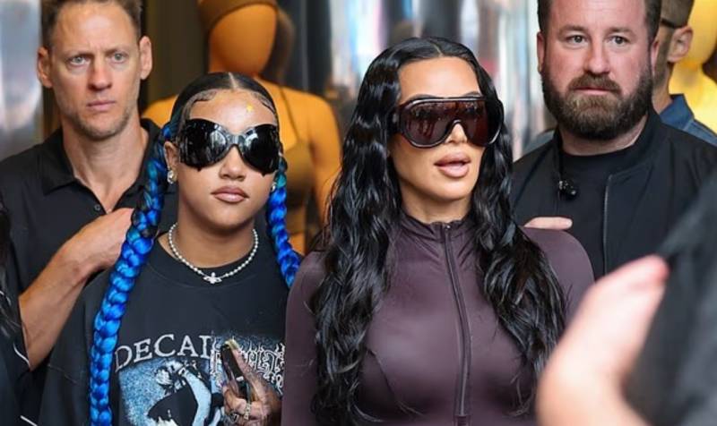 North West steals the spotlight from mom Kim Kardashian at NikeSKIMS launch in Los Angeles