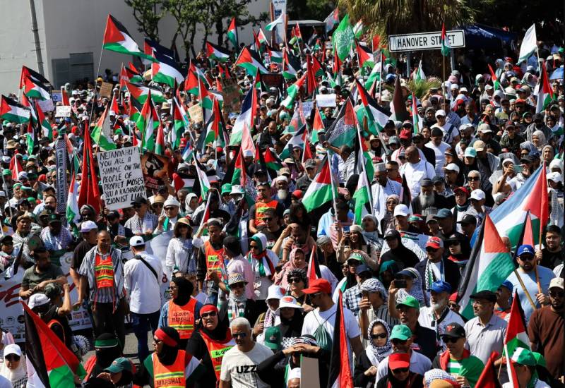 S. Africa protesters demand govt sever ties with Israel over Gaza