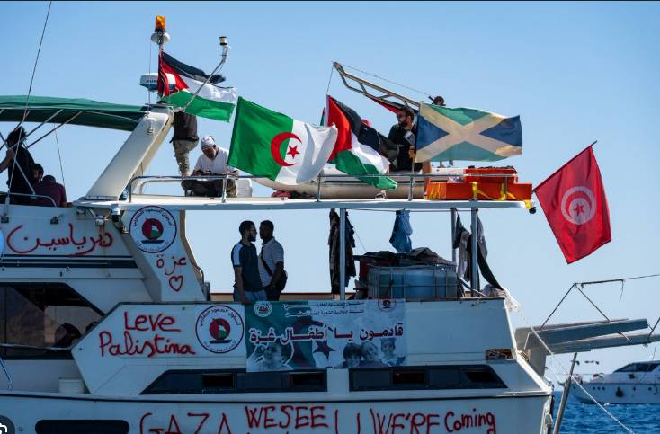 Gaza aid flotilla presses journey, accuses Israel of 'intimidation'