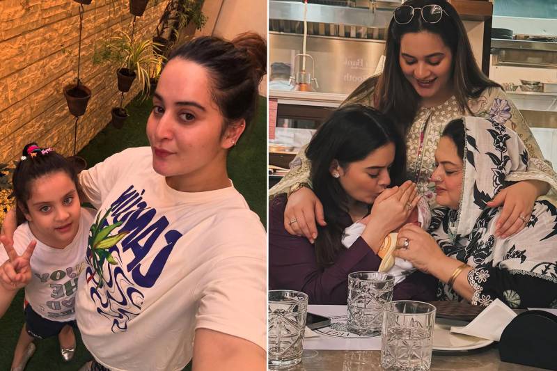 Aiman Khan shares glimpse into family moments 