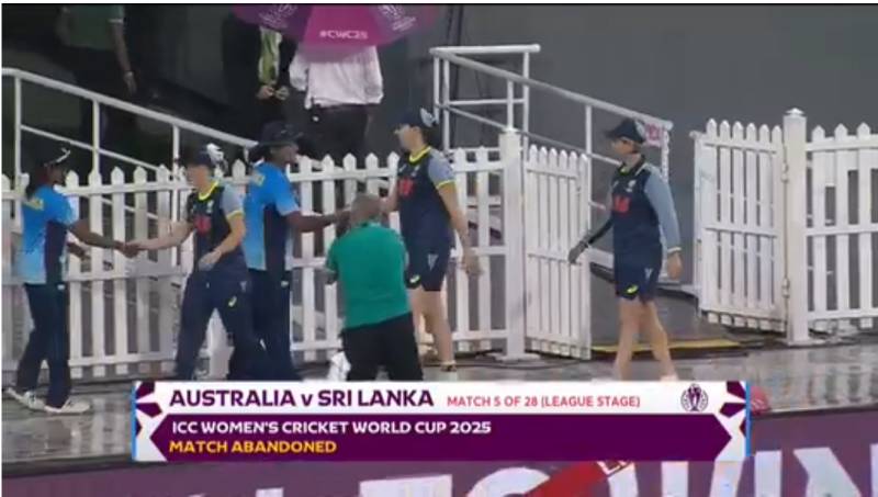Rain washes out Australia–Sri Lanka clash in ICC Women’s World Cup 2025