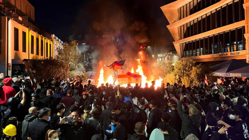 Georgia ruling party wins local polls as mass protests flare