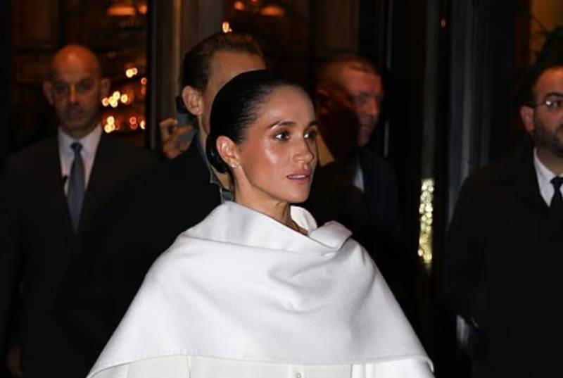 Meghan Markle’s awkward kiss with Balenciaga designer goes viral at Paris Fashion Week debut