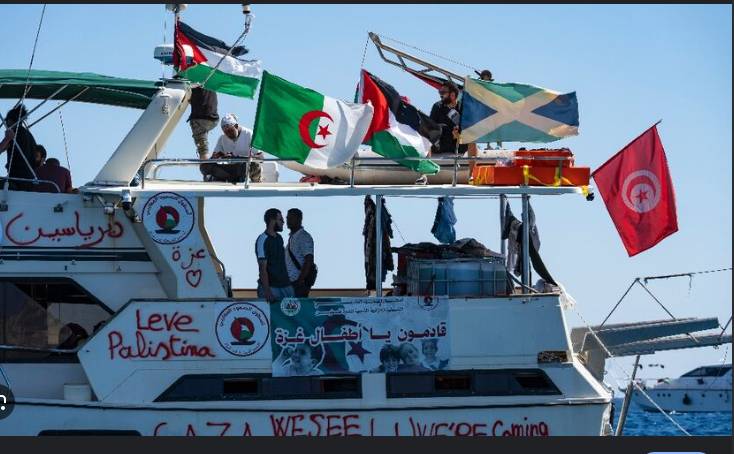 Gaza-bound aid flotilla says several boats intercepted by Israel