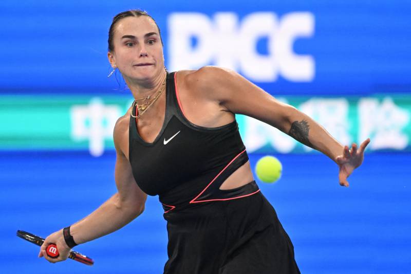 Sabalenka battles to keep Wuhan record alive, Pegula survives marathon