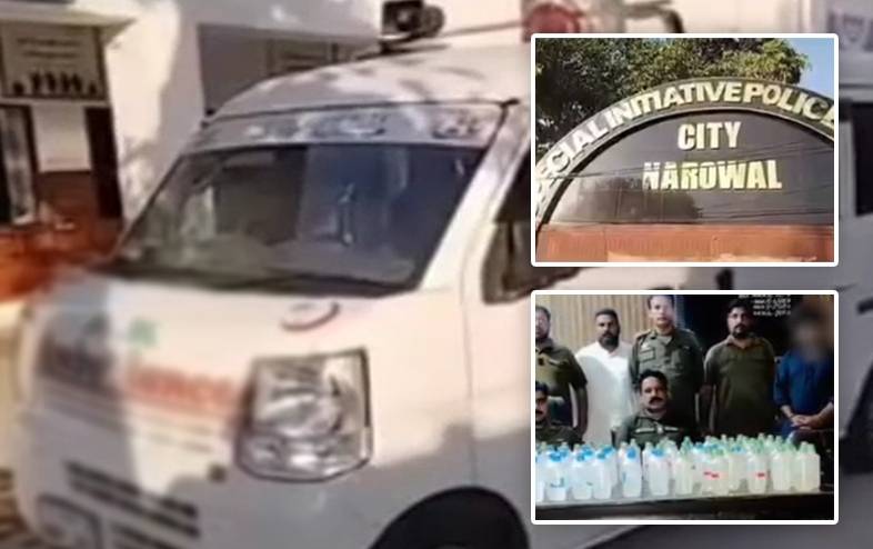 115 liquor bottles seized from ambulance in Narowal