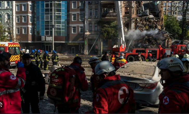 'Massive attack' cuts power in Ukrainian capital