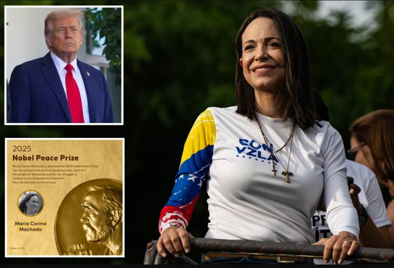 Nobel Peace Prize winner Machado dedicates award to Trump