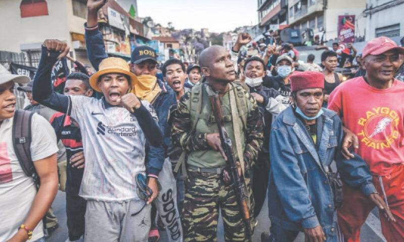 Madagascar soldiers join protesters as thousands gather in Antananarivo