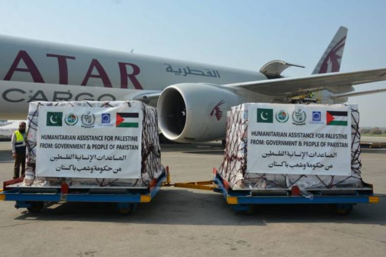 Pakistan sends 24th consignment of 100 tons to Gaza