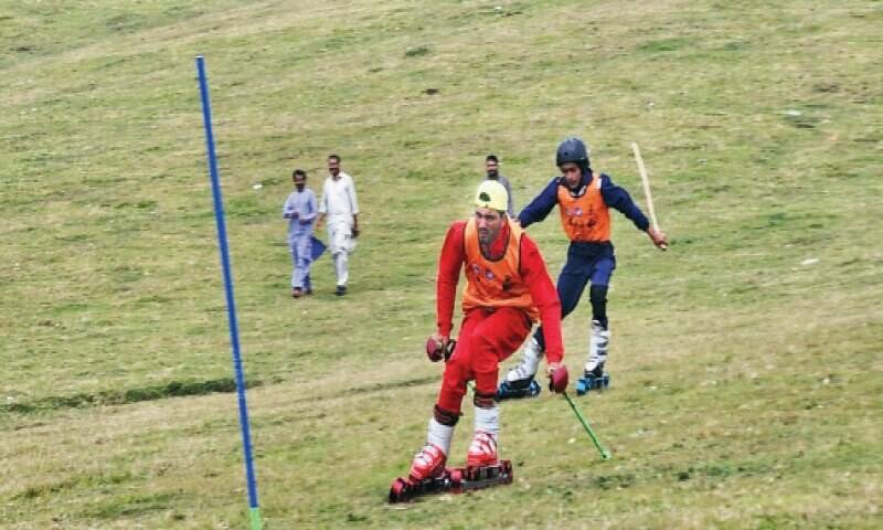 No snow needed: Grass Skiing Championship takes off in Azad Kashmir