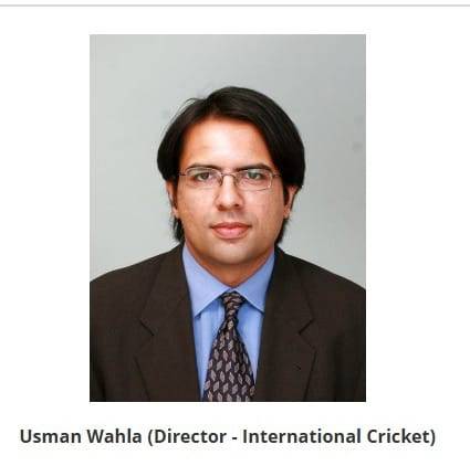 PCB removes Usman Wahla from Director of International Cricket role